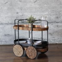 Barwagen Design Holz BELLAGIO schwarz Servierwagen Altholz & Meta Baden-Württemberg - Baindt Vorschau