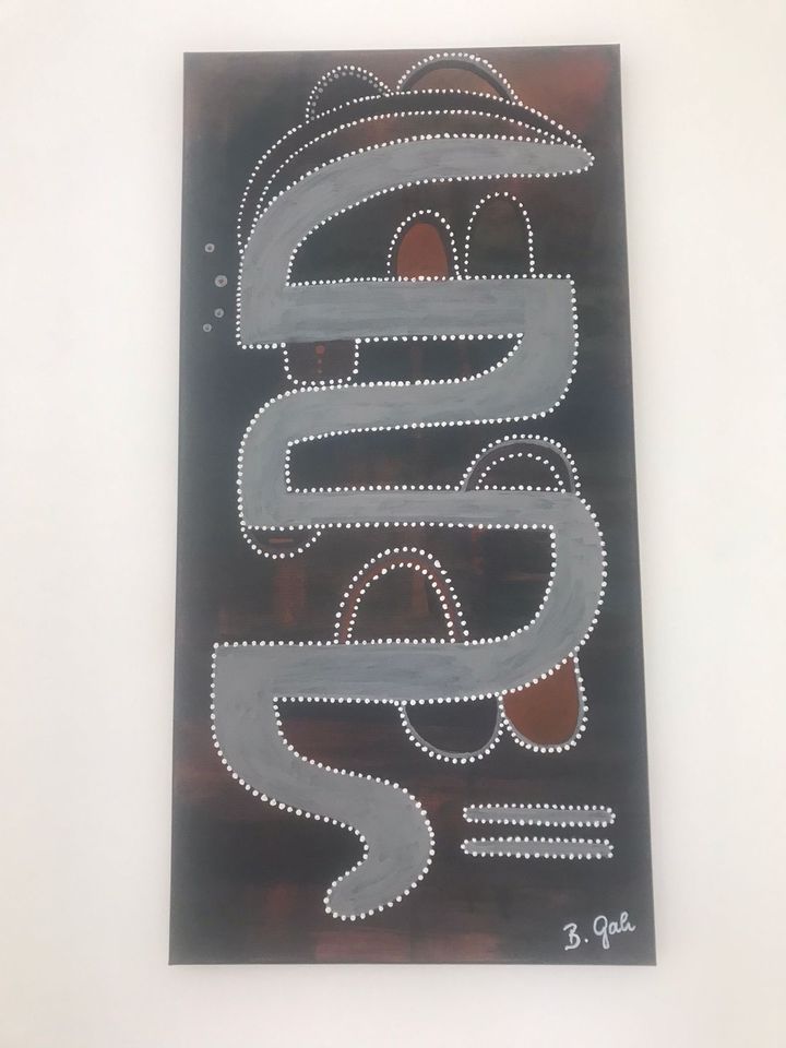 Acrylbild handgemalt auf Leinwand 80x40cm in Augsburg