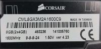 2x4GB Arbeitsspeicher Corsair, 1600 MHz, DDR, RAM Berlin - Pankow Vorschau