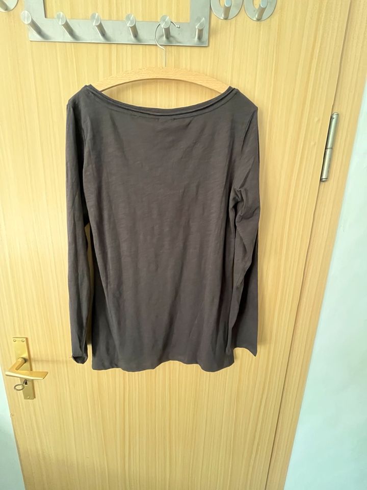 ESPRIT Langarmshirt, Gr. XL, neu, grau, Basic in Wurzen