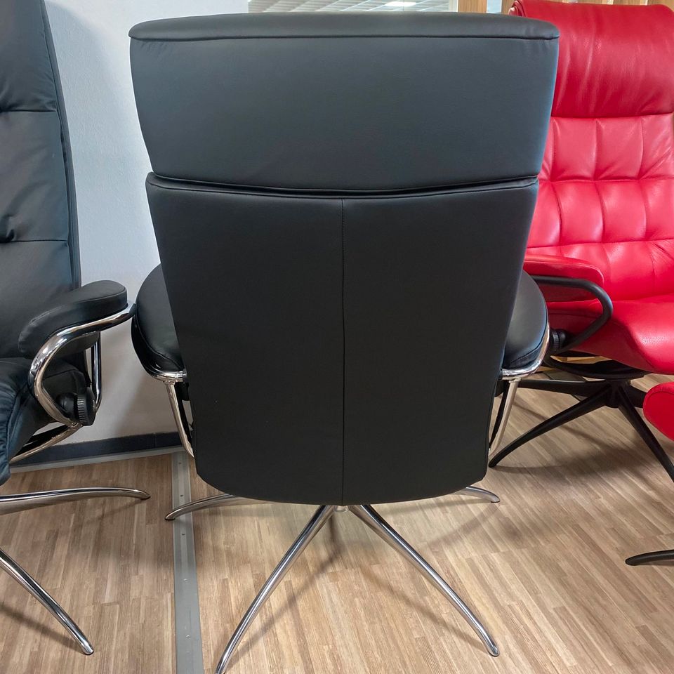 Stressless Sessel mit Hocker Tokyo Paloma Black Star Chrom in Kaiserslautern