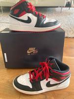 Nike Air Jordan 1 mid 40 weiß rot schwarz Dortmund - Lichtendorf Vorschau