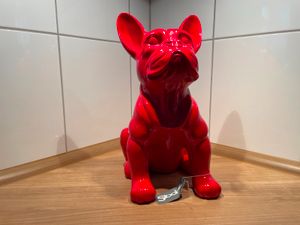 französische bulldogge mit Brille XXXL, Designer Deko, Pop-Art - Design  Figuren