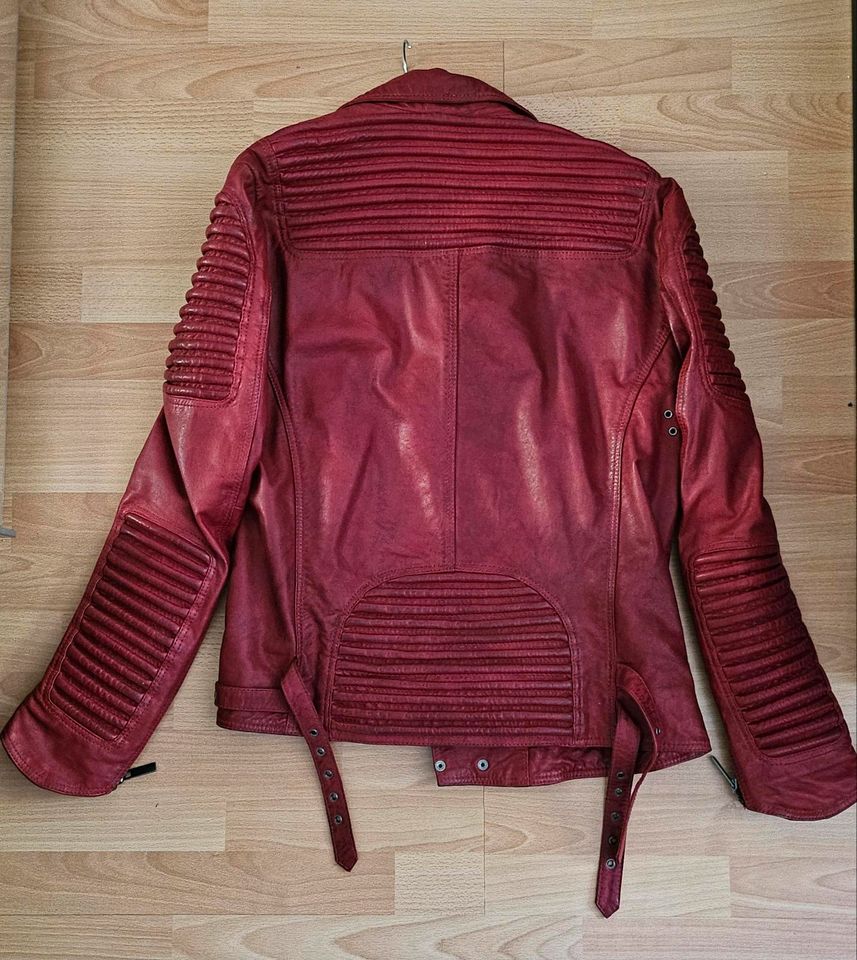 Echt-Lederjacke "Unique" von Crone Store Rot in Berlin