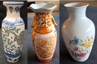 3 × Chinesische/Asiatische Handbemalte Porzellan Vase Niedersachsen - Hinte Vorschau