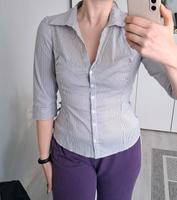 H&M Bluse, Größe 38, blau weiß gestreift, 3/4 Arm Hessen - Vellmar Vorschau
