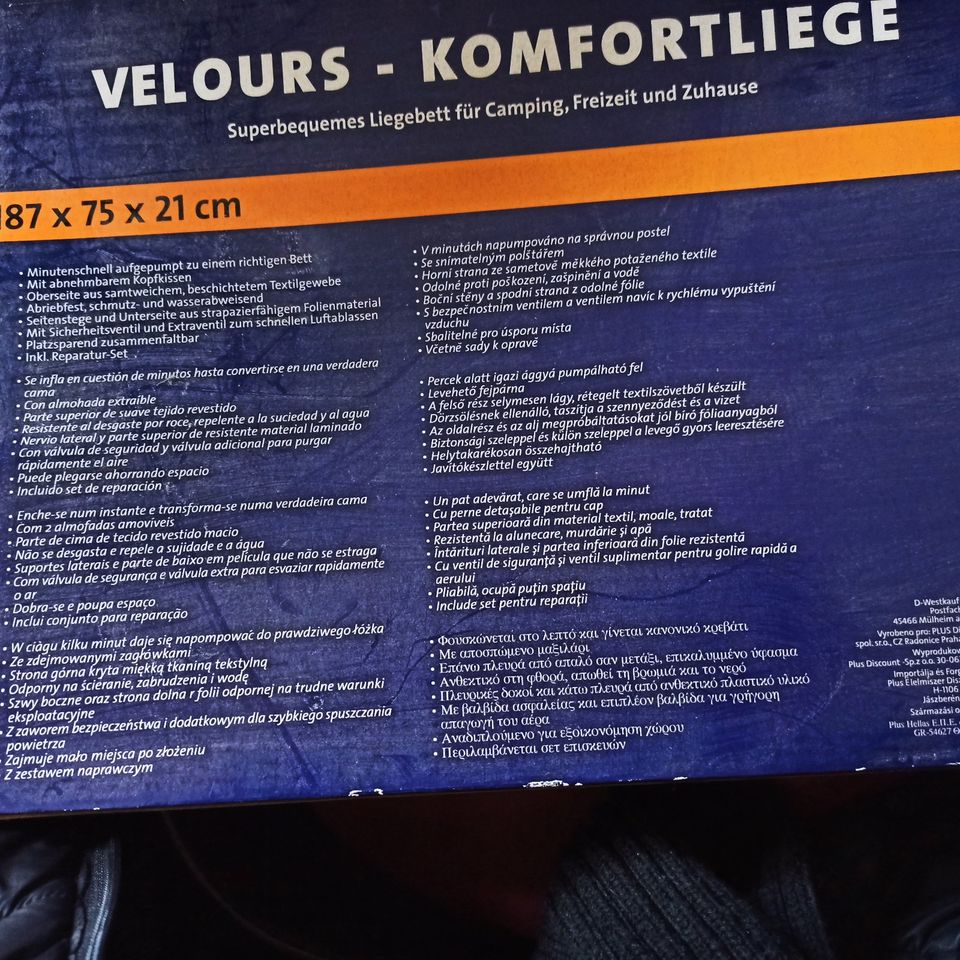 Velours Komfortliege in Köln