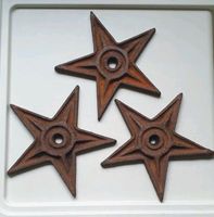 3 Gusseiserne Sterne 20cm x 1,5cm Deco Einzeln zu kaufen möglich Frankfurt am Main - Bonames Vorschau