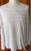 Weißes Langarmshirt mit Aufdruck von Bonita Gr. M Bayern - Mindelheim Vorschau
