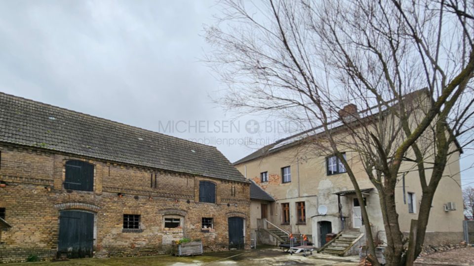 Vierseitenhof mit Haus, Scheune, Remise & Ruine auf 5151m² in Ahrensdorf: RUHIG. RIESIG. POTENTIAL. in Nuthe-Urstromtal