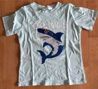 Sommer T-Shirt mit Hai-Motiv und Pailletten Hessen - Wiesbaden Vorschau