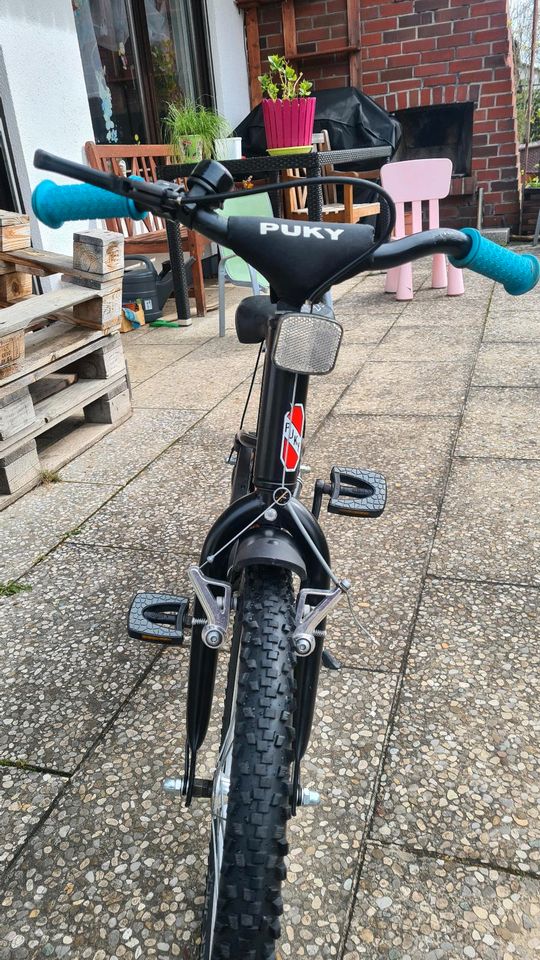 Schwarzes Kinderfahrrad von Puky 18 Zoll in Hohenbrunn