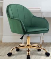 Bürodrehstuhl samt grün / Schreibtischstuhl / Drehstuhl Edgar München - Hadern Vorschau