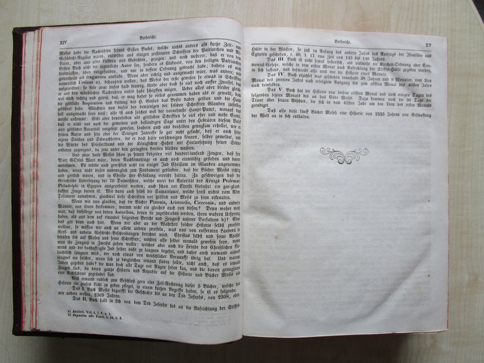 Berleburger Bibel Bd. 1: Fünff Bücher Moseh, Nachdruck Quack 1856 in Krefeld