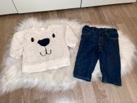 H&M Set kuscheliger Teddy Bär Pullover Jeans Hose blau 74 Baden-Württemberg - Sulz Vorschau