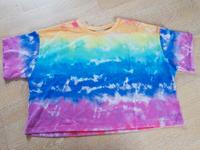 Kurzes T-Shirt oversized bauchfrei cropped tie dye Batik Wellen Bayern - Wunsiedel Vorschau