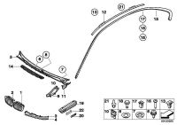 ORIGINAL BMW Abdeckung Windlauf Windabweiser 3er E46 CABRIO COUPE 51718232894 Hessen - Fulda Vorschau