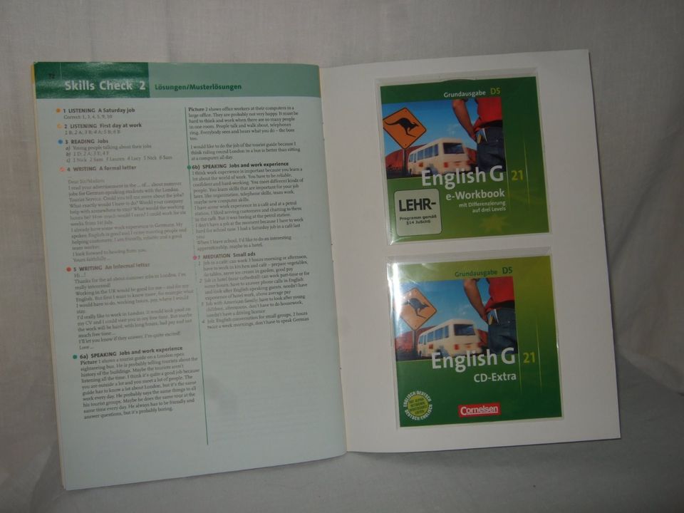 Englisch Grundausgabe D5 mit Workbook + CD`S 5. Klasse – NEU !!! in Pohlheim