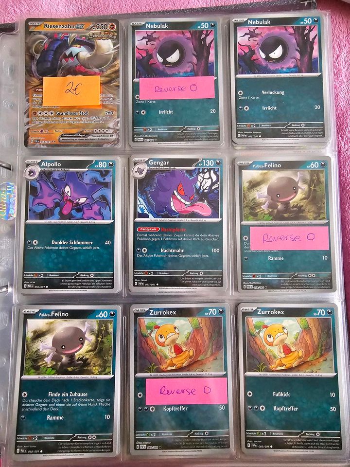 142 Pokemon Karten aus Paldeas Schicksal Booster EX, Shiny, Holo in Kaufering