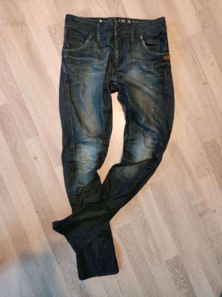 Gstar G-Star Hose 28/32 Damen Raw Denim used Jeans Style dunkel in Hayingen