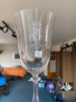 12 Weinkelche aus Glas mit Schliff Baden-Württemberg - Walldorf Vorschau