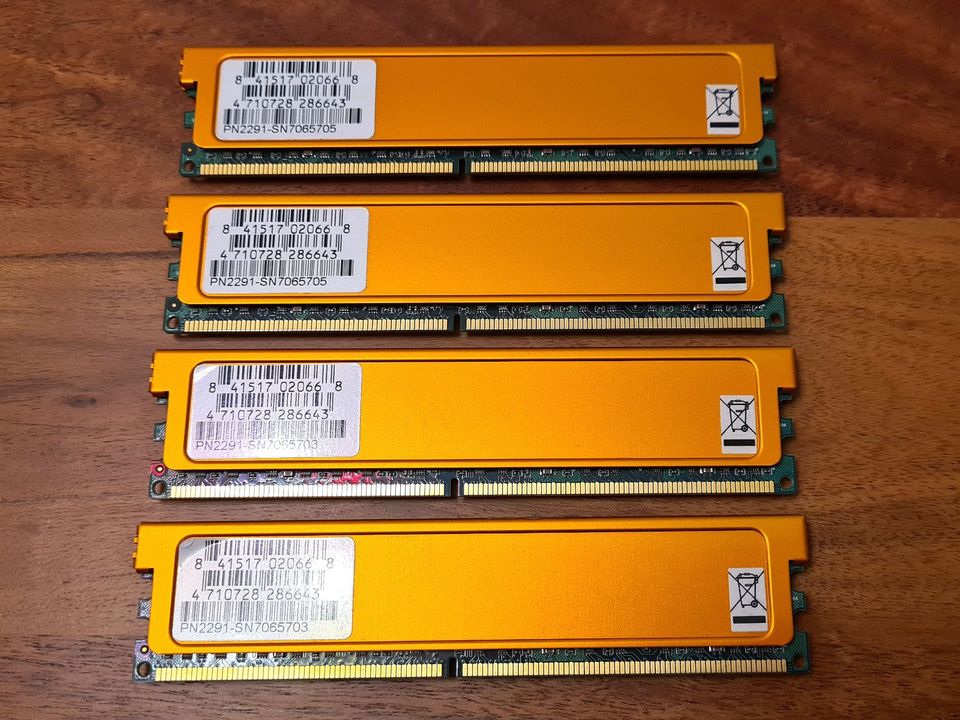 Speicherriegel 4x1 GB DDR2-800 PC2-6400 von GeIL in Darmstadt