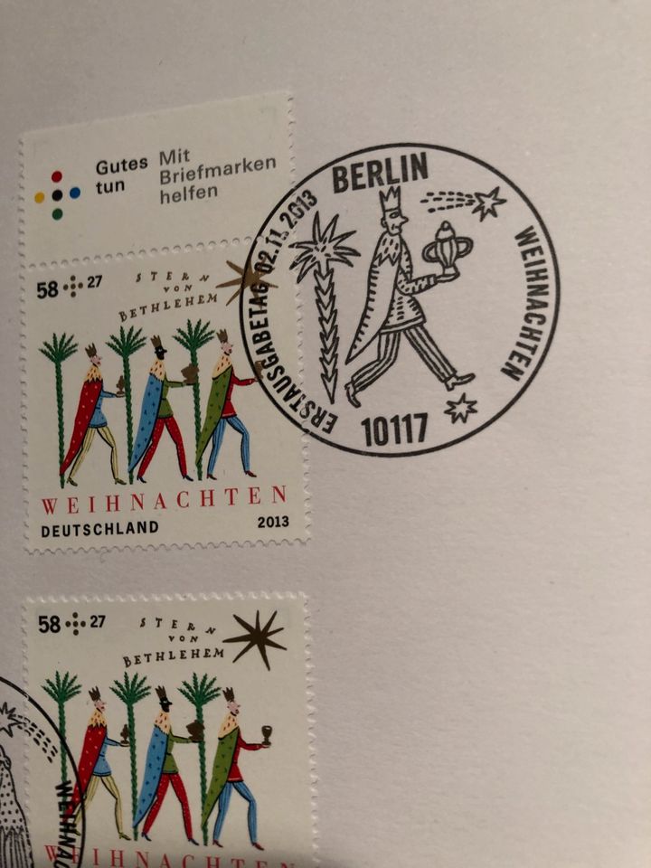 Briefmarken „Stern von Bethlehem in Berlin