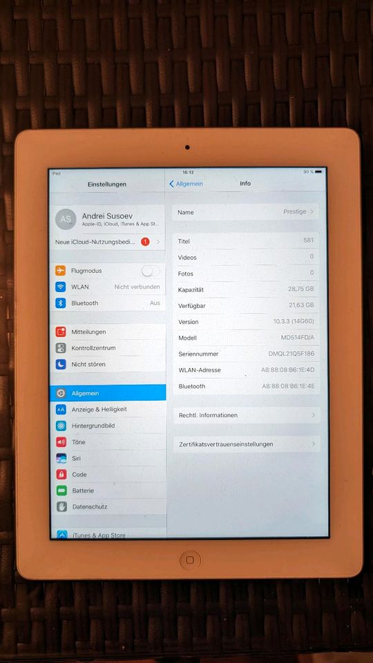 iPad 4 A1458 32GB in Düsseldorf