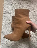 Stiefeletten braun beige Heels Absatz pfennigabsatz 37 Berlin - Zehlendorf Vorschau