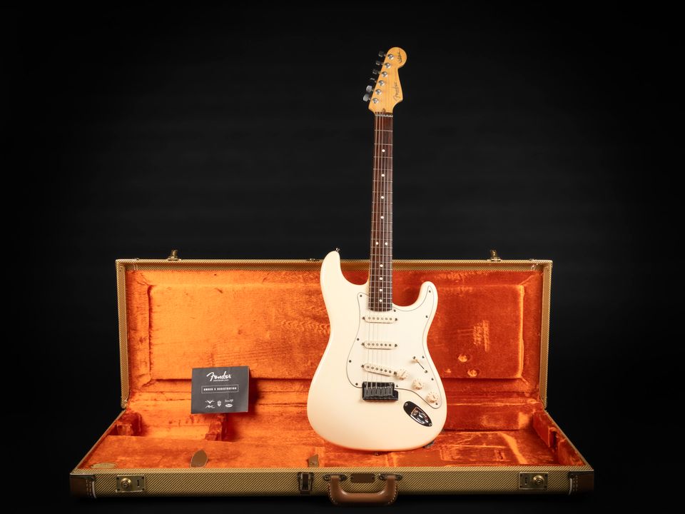 2002 Fender Jeff Beck Signature Stratocaster RW Olympic White in Niebüll