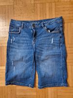 Bermuda Jeans Gr. 36/38 high rise, mittelblau, used look Bayern - Lichtenfels Vorschau
