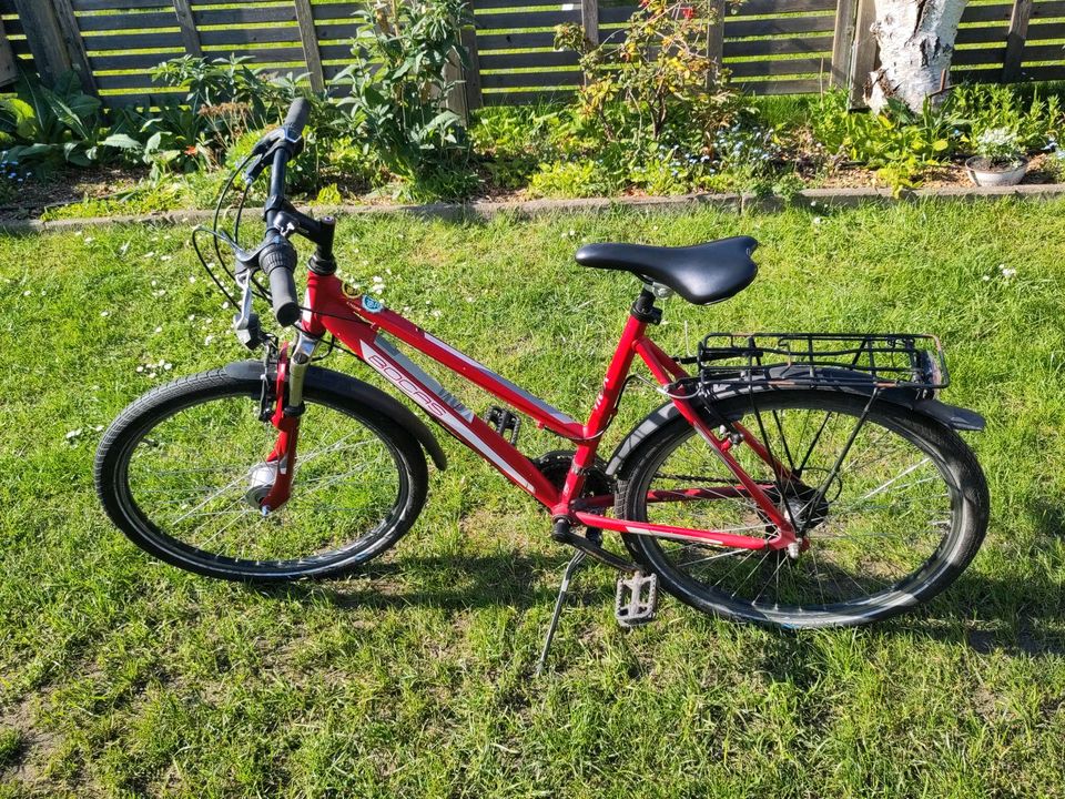 Rotes Fahrrad 26" Zoll von Bocas mit Schwalbe Mänteln 21 Gang in Hamburg