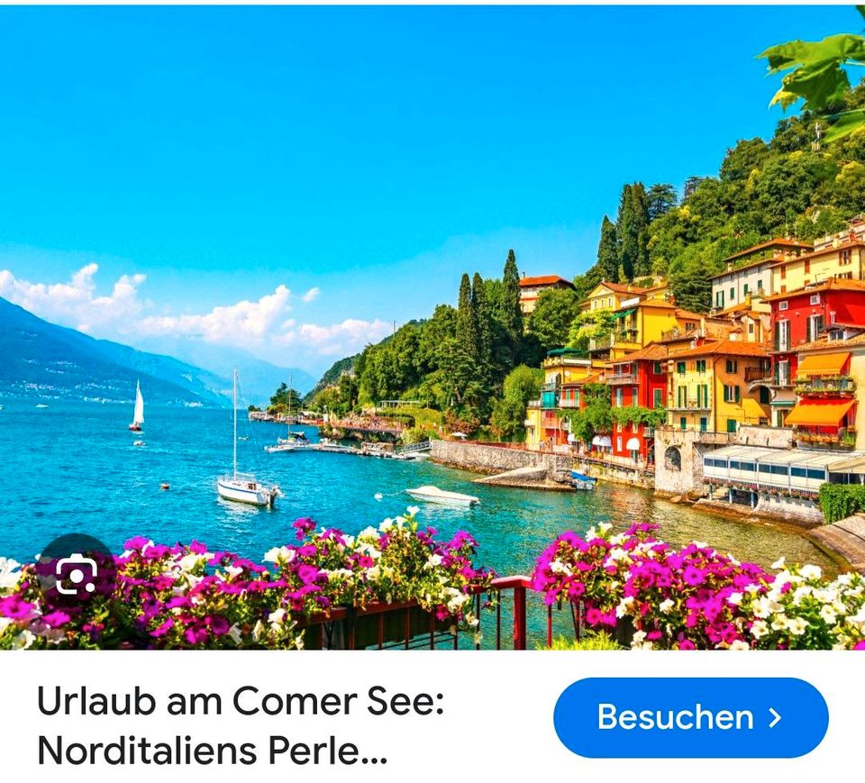 Bild ComerSee ITALIEN⭐Signiert= COMIM⭐ ÖL Gemälde Leinwand KUNST in Berlin