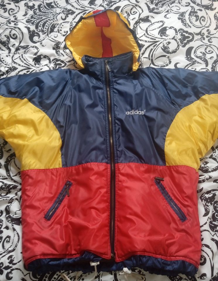 Vintage, seltene Adidas Sportjacke original 80er, 1.Hand in Weissach