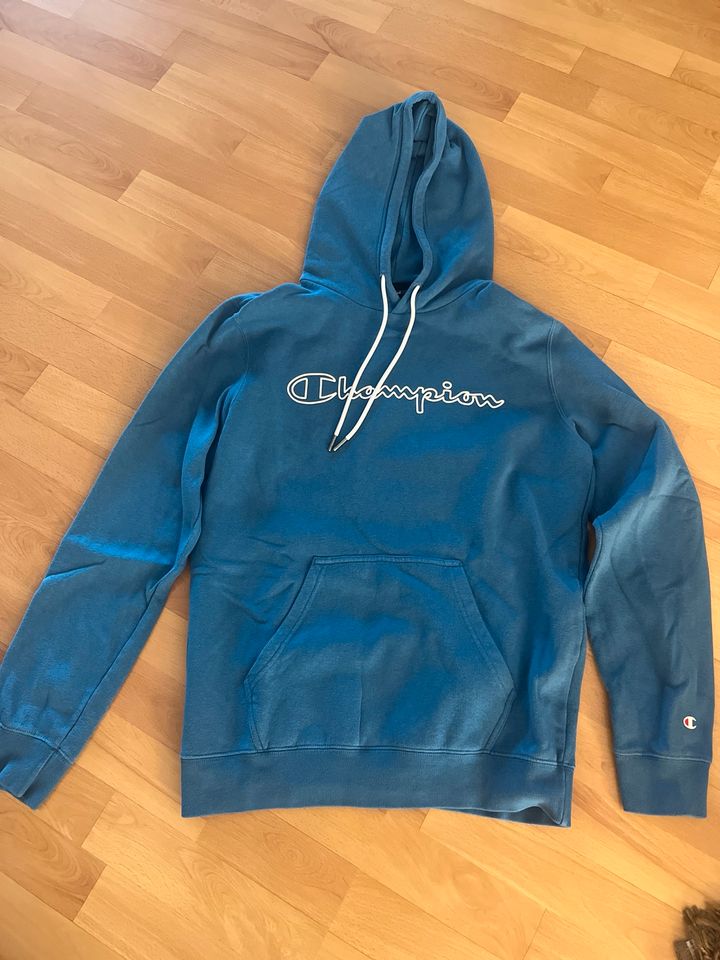 Herren Champion Kapuzenpulli in blau Größe M Top! in Ludwigshafen