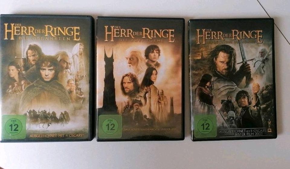 Der Herr der Ringe und der Hobbit 1,2,3 DVD in Büdingen