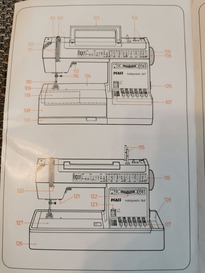 Pfaff - Anleitung für Hobymatic 947 - Nähmaschine in Mietingen