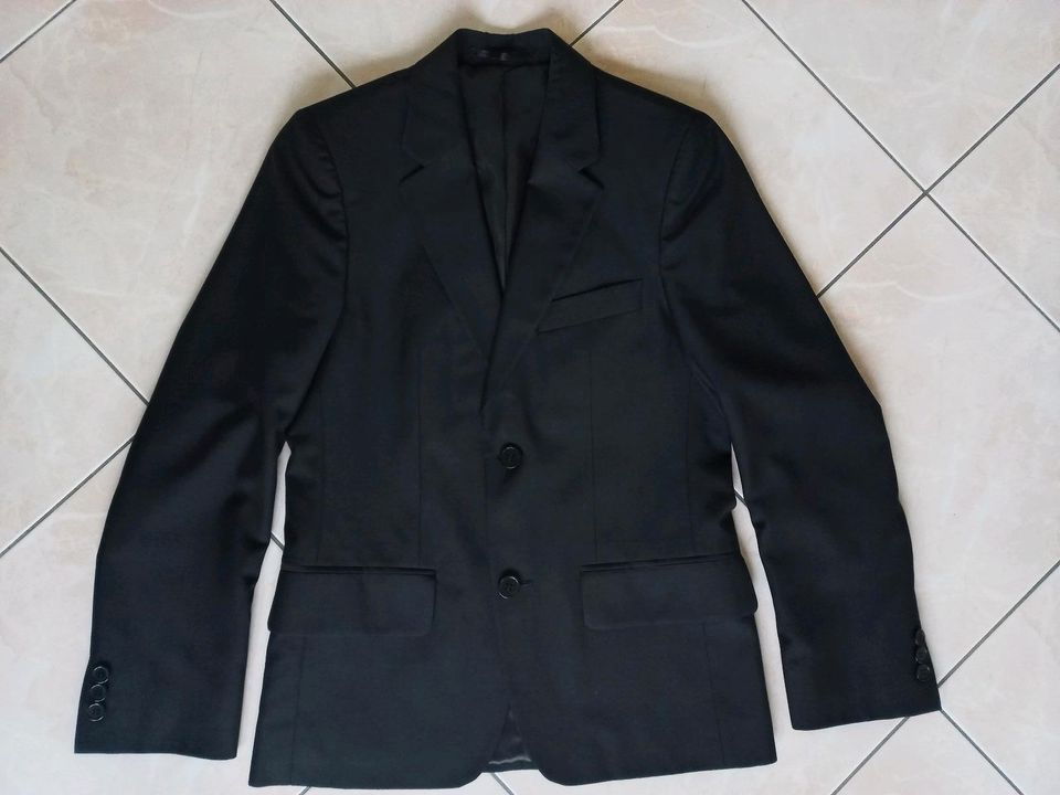 Lemmi Anzug 158 slim schwarz Sakko und Hose in Golchen