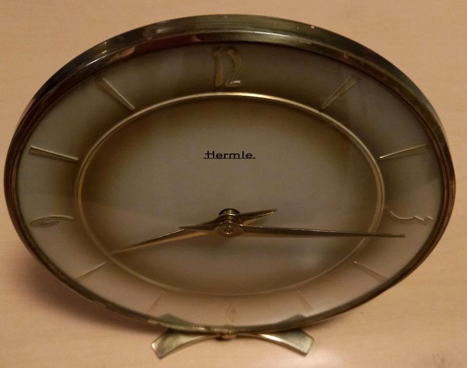 Antiquität - Messing - HERMLE Uhr Tischuhr in Quickborn