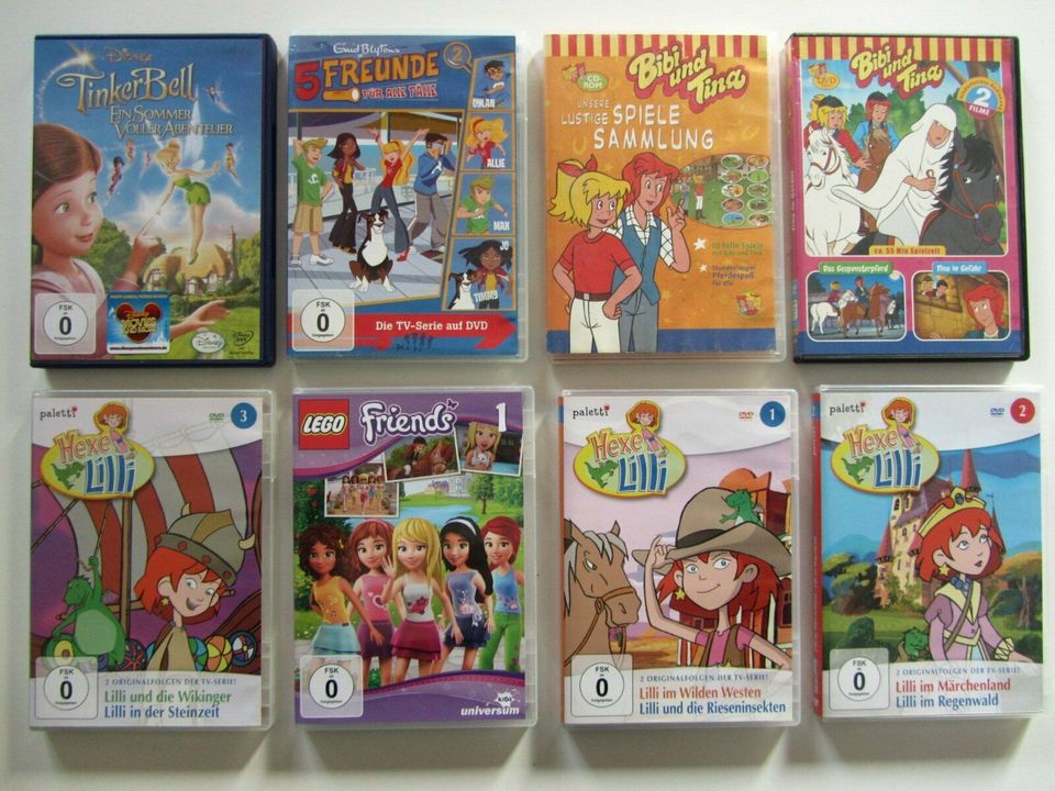 7 DVDs + 1 CD-ROM im Set: Bibi und Tina, Hexe Lilli, 5 Freunde... in Aachen