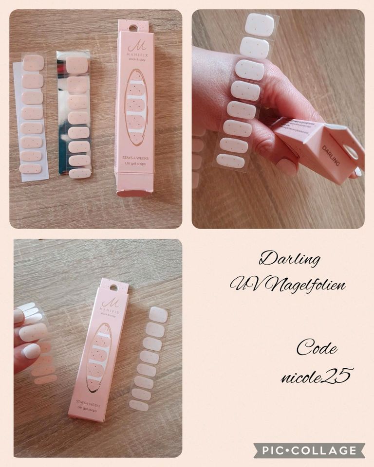 Manifix UV Nagelfolien, UV Gelfolien, Tender, Kiss Coral, Darling in Döbeln