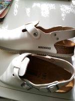 Birkenstock Tokio Gr 44 Normale Breite Weiß Leder Fersenriemen Bonn - Endenich Vorschau