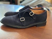 Tricker‘s Double Monk Oxford Halbschuhe Marineblau 42,5 43 NP690€ München - Moosach Vorschau