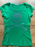 T-Shirt Totenkopf Nieten Fishbone S Nordrhein-Westfalen - Lennestadt Vorschau