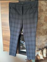 Tolle dkl.blau karierte bequeme Stoffhose Gr. 48 Hessen - Limburg Vorschau