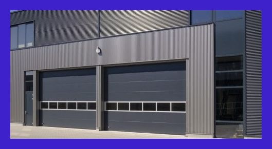 Sektionaltor Iso-40 Industrie Werkstatt 3500x3200 RAL7016 Fenster in Hainichen