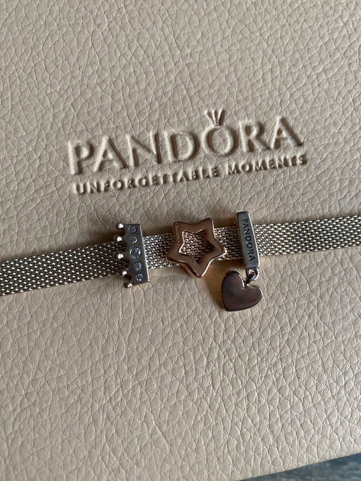 Pandora Reflexions Set - Armband plus drei Charms - bicolor in Werbach