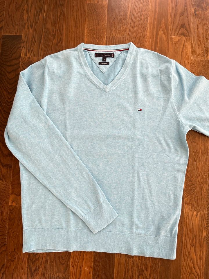 Pullover Tommy Hilfiger, Cotton, Silk, XL, hellblau in Bell