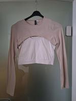 Beiges Shirt mit Cut out M Hessen - Gelnhausen Vorschau