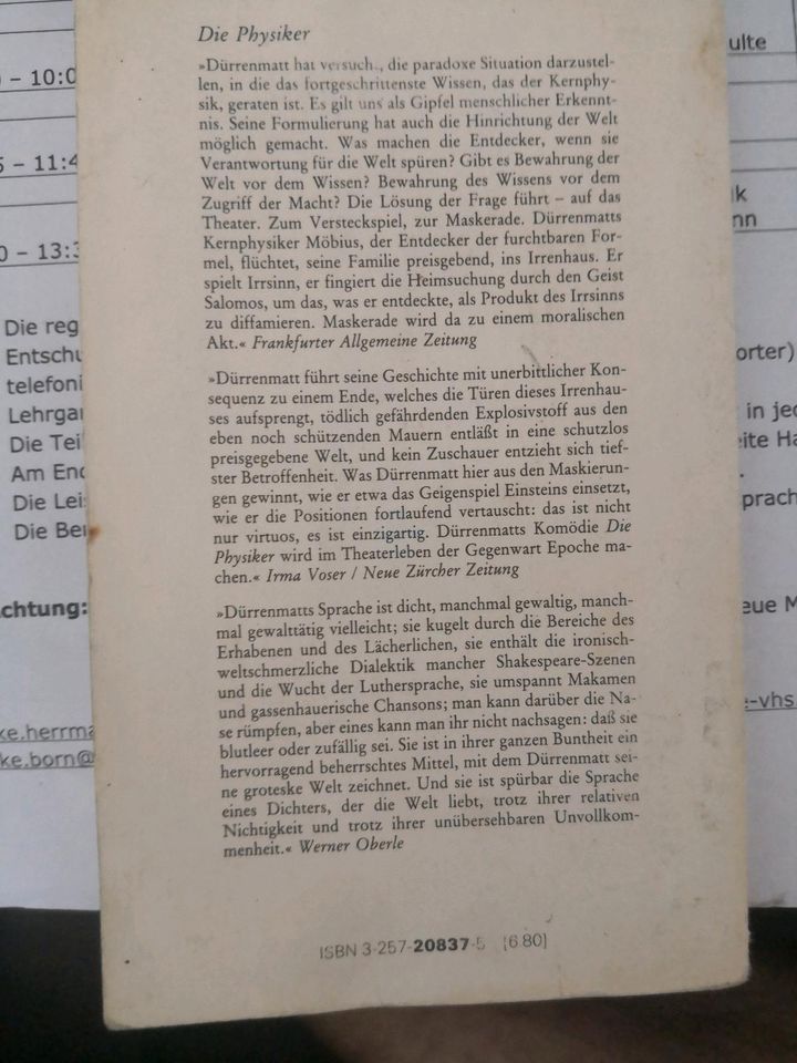 Die Physiker von Friedrich Dürrenmatt in Solingen